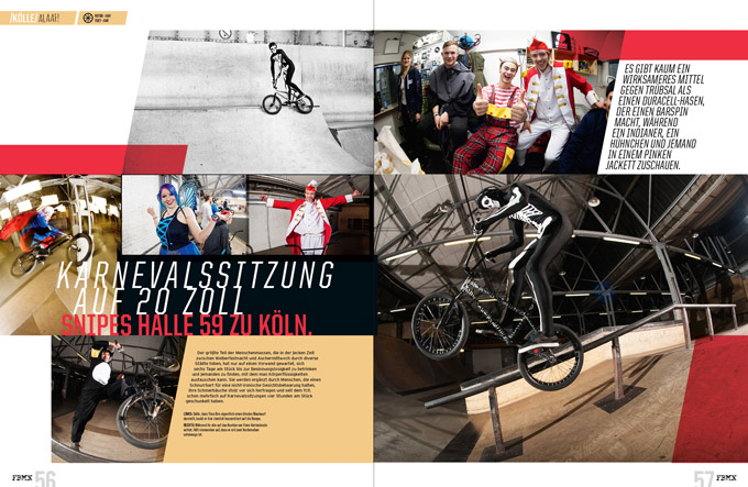 In freedombmx 123 gibt es einen Bericht über eine Karnevalssitzung auf BMX-Rädern.