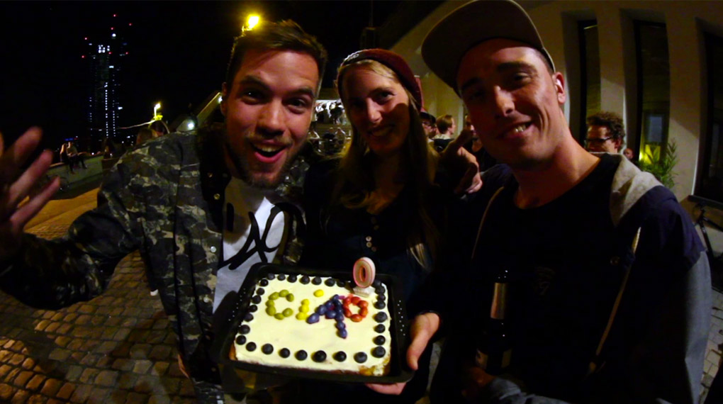 Bevor das erste Mixtape der Ciao Crew mit einem rauschenden Festes der Öffentlichkeit vorgestellt wurde, gab es noch eine Session im Frankfurter Hafenpark.