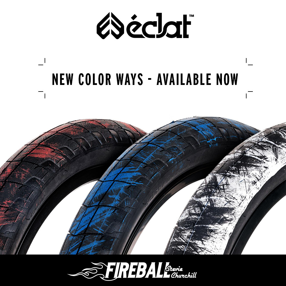 eclat stevie churchill fireball reifen in neuen farben erhältlich