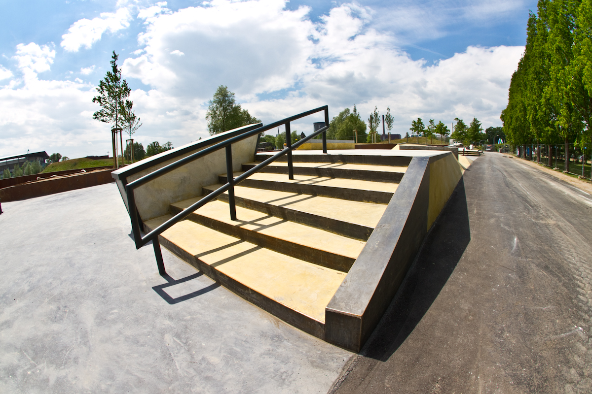 Runde Rails für fortgeschrittene Grindsportler