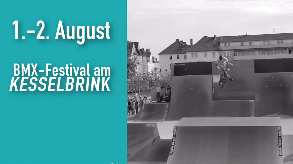 Der Bielefeld City Jam ist ein absoluter Pflichttermin. Hier erfährst du mehr über die 2015er Auflage im Bike- und Skatepark Kesselbrink vom 1.-2. August.