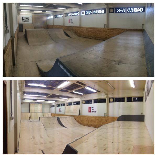 Neue Rampen in der XS-Halle des o40 BMX Parks in Eindhoven