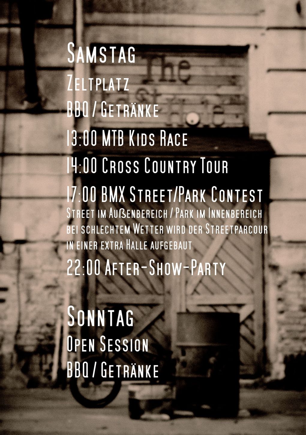 Zeitplan für die wethepeople Summer Session 2015 in Hohenfichte