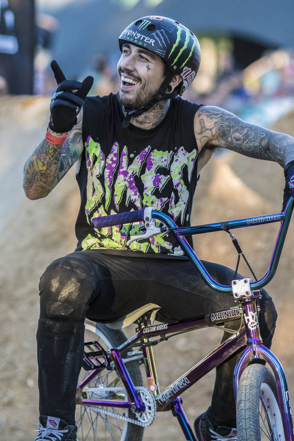 Harry Main hatte an diesem Wochenende definitiv das flashigste Rädchen dabei.