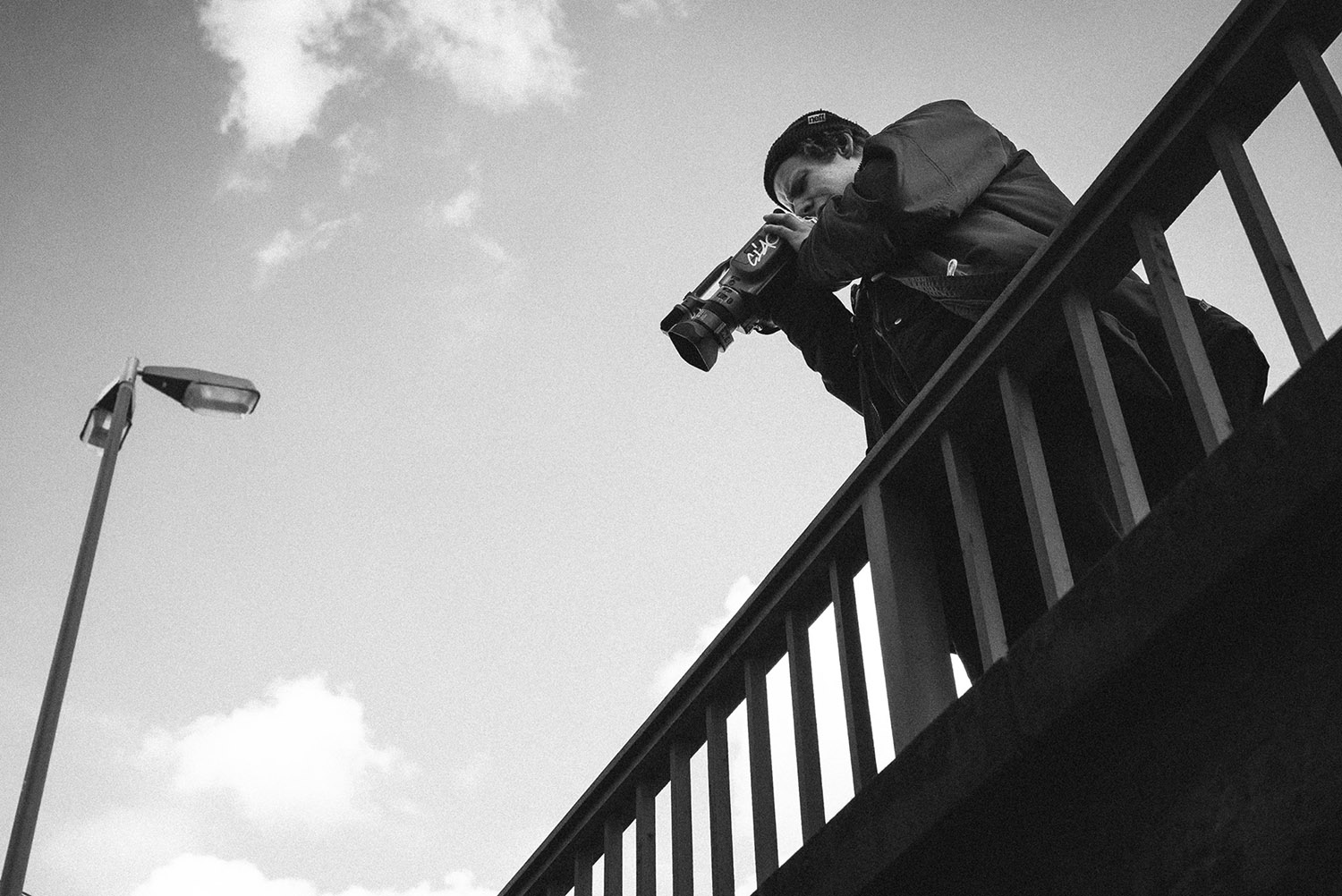 Pocher von der Ciao Crew bei der Arbeit; Foto: Vincent Sylvain