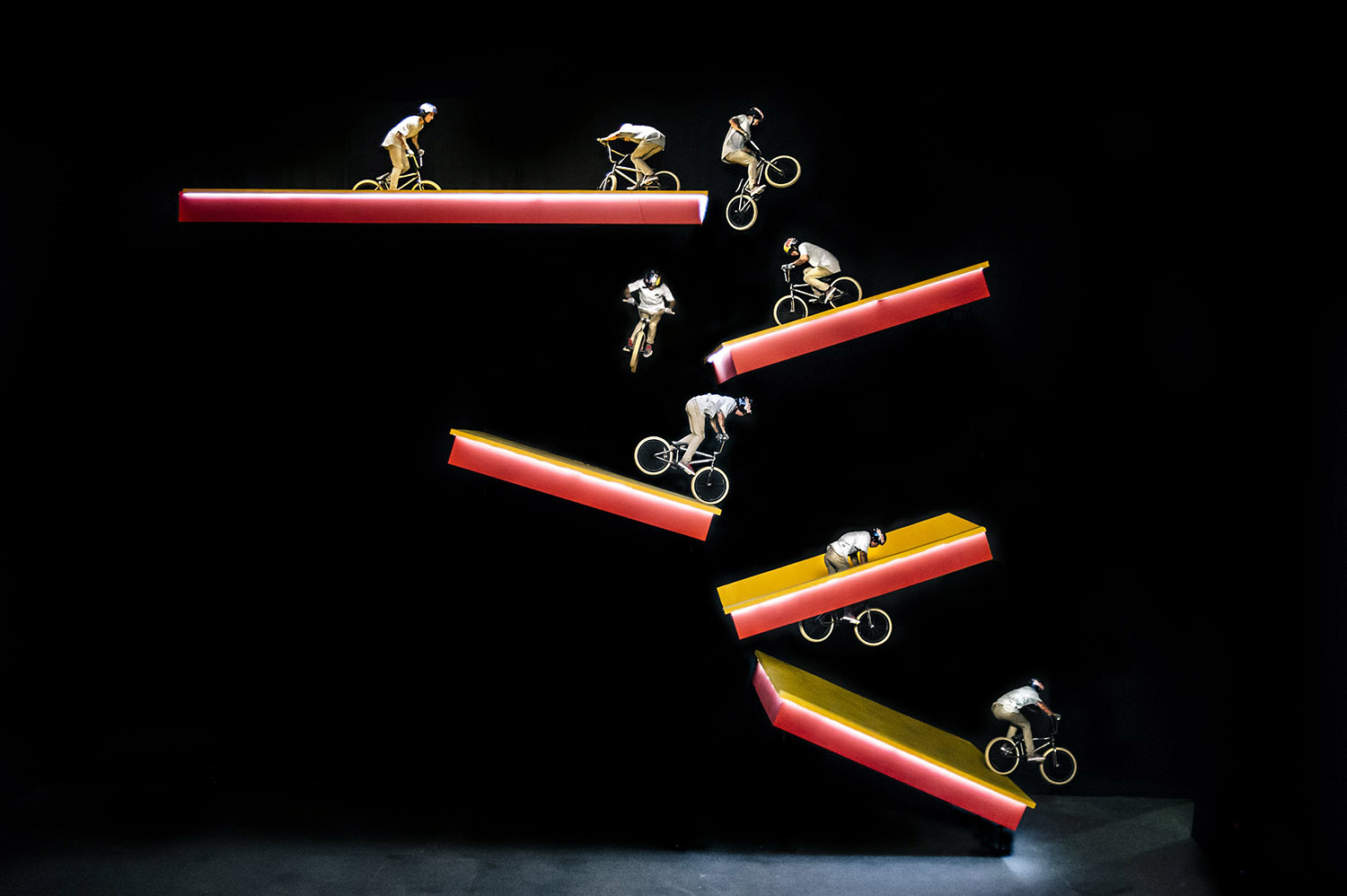 Was für ein krasser Set-up, auf so eine verrückte Idee kann auch nur Kriss Kyle kommen. Foto: Fred Murray / Red Bull Content Pool