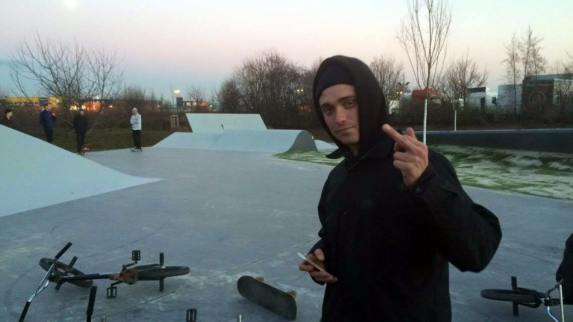 Bruno Hoffmann im Skatepark Frankfurt Kalbach