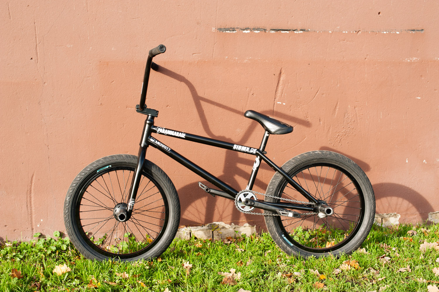 Domink Bettens Fiend-Rad mit jeder Menge Anbauteile von Merritt