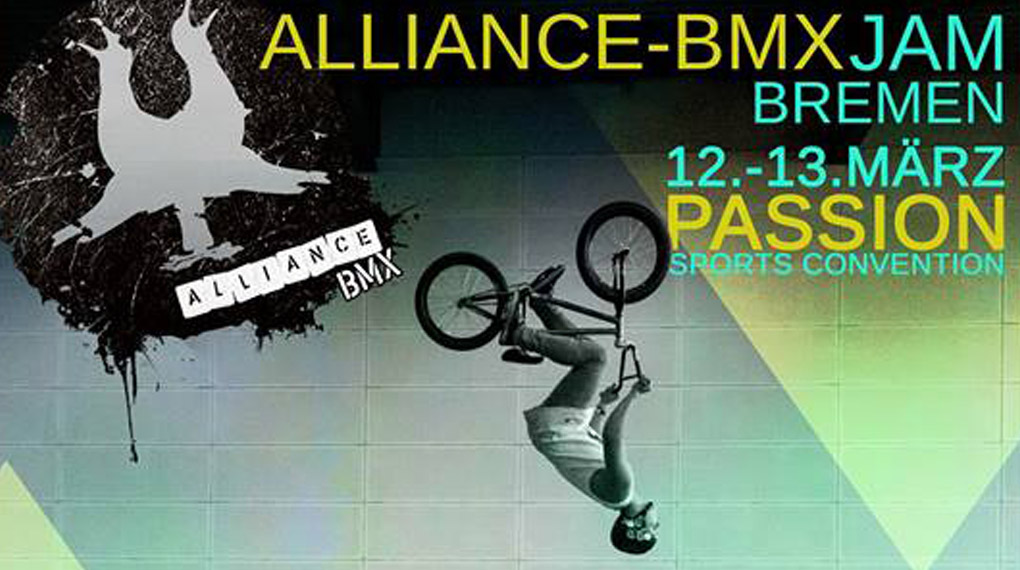 Die Jungs von Alliance BMX veranstalten vom 12.-13. März 2016 wieder einen Jam/Contest auf der Passion Sports Convention in Bremen. Hier erfährst du mehr.