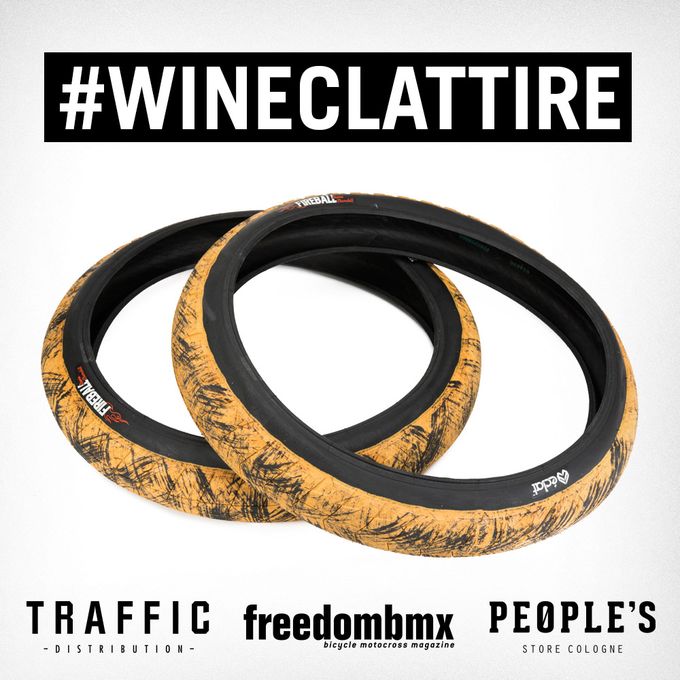 Gewinne auf freedombmx.de ein paar exklusive éclat Fireball Reifen in gum mit schwarzen Streifen