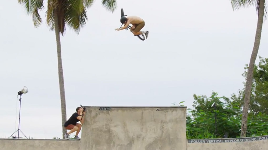 Dennis Enarson, Chad Kerley, Jason Watts, Mike Gray, Tyler Fernengel, Maxime Charveron und Matthias Dandois waren für Haro Bikes auf Puerto Rico.