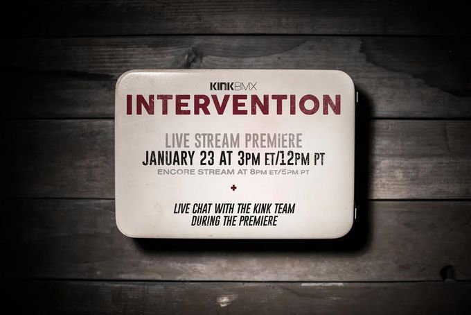 Intervention von Kink BMX feiert am 23. Januar 2016 um 21 Uhr auf freedombmx.de seine Weltpremiere