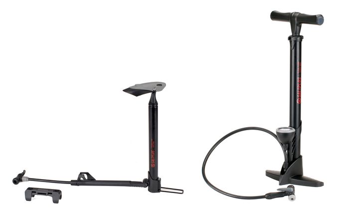 Dürfen wir vorstellen? Die faltbare "Mini Pump" und die "Pro"-Standluftpumpe von SaltPlus