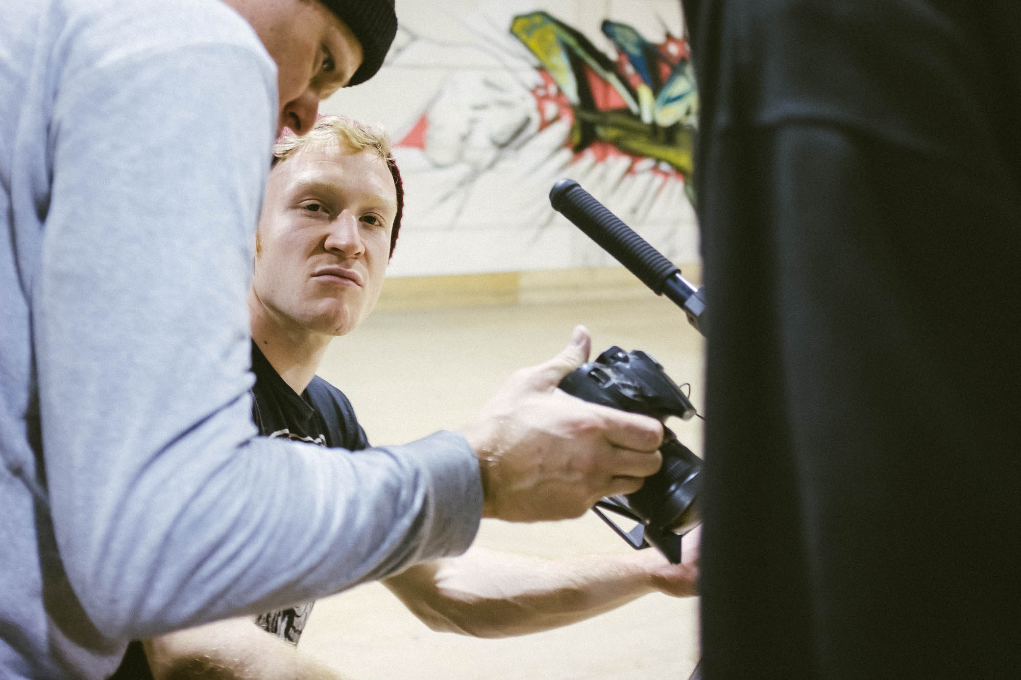 Was guckst du?! Tom Schorb-Mergenthaler möchte bei der Videoanalyse nicht gestört werden