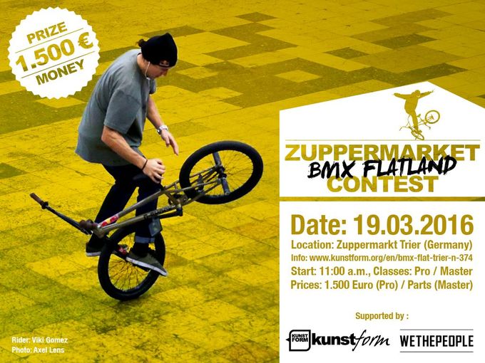 Am 19. März 2016 findet in Trier der Zuppermarket Flatlandcontest statt.