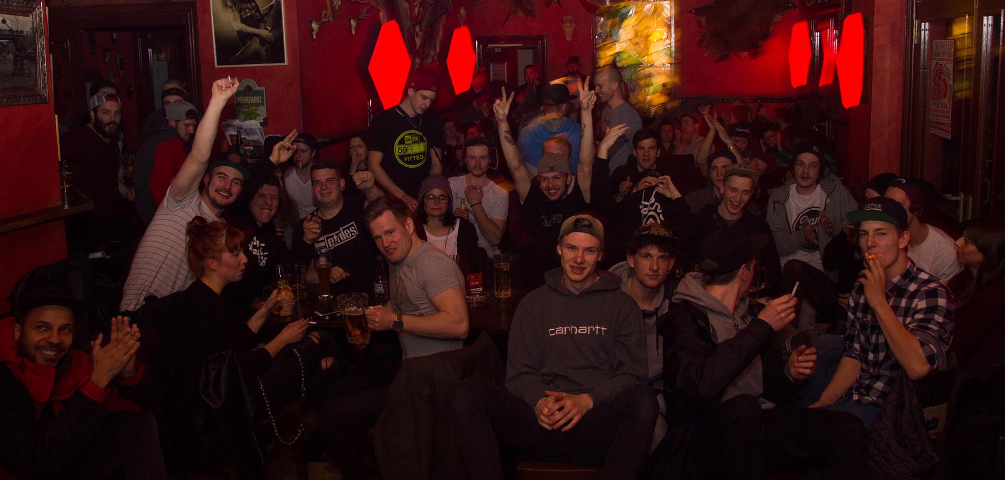 Super Stimmung auf der Ride with Friends X Cama Crew Videopremiere in Berlin