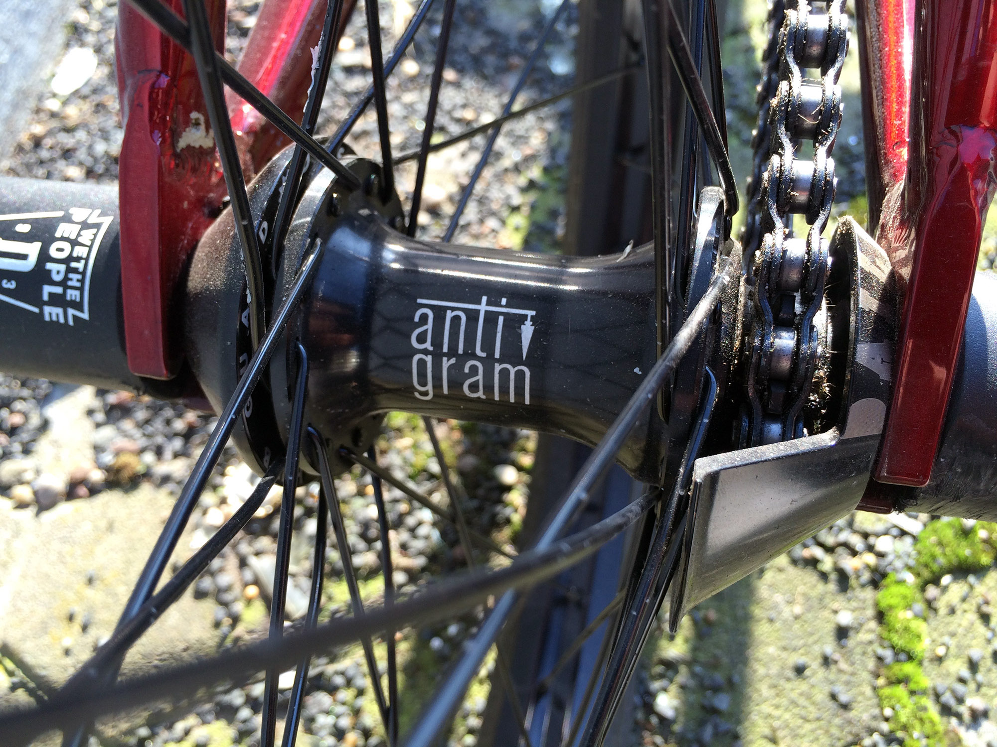 Anstatt auf den Freecoastertrend aufzuspringen, vertraut Lukas lieber auf die Antigram-Kassettennabe von Odyssey