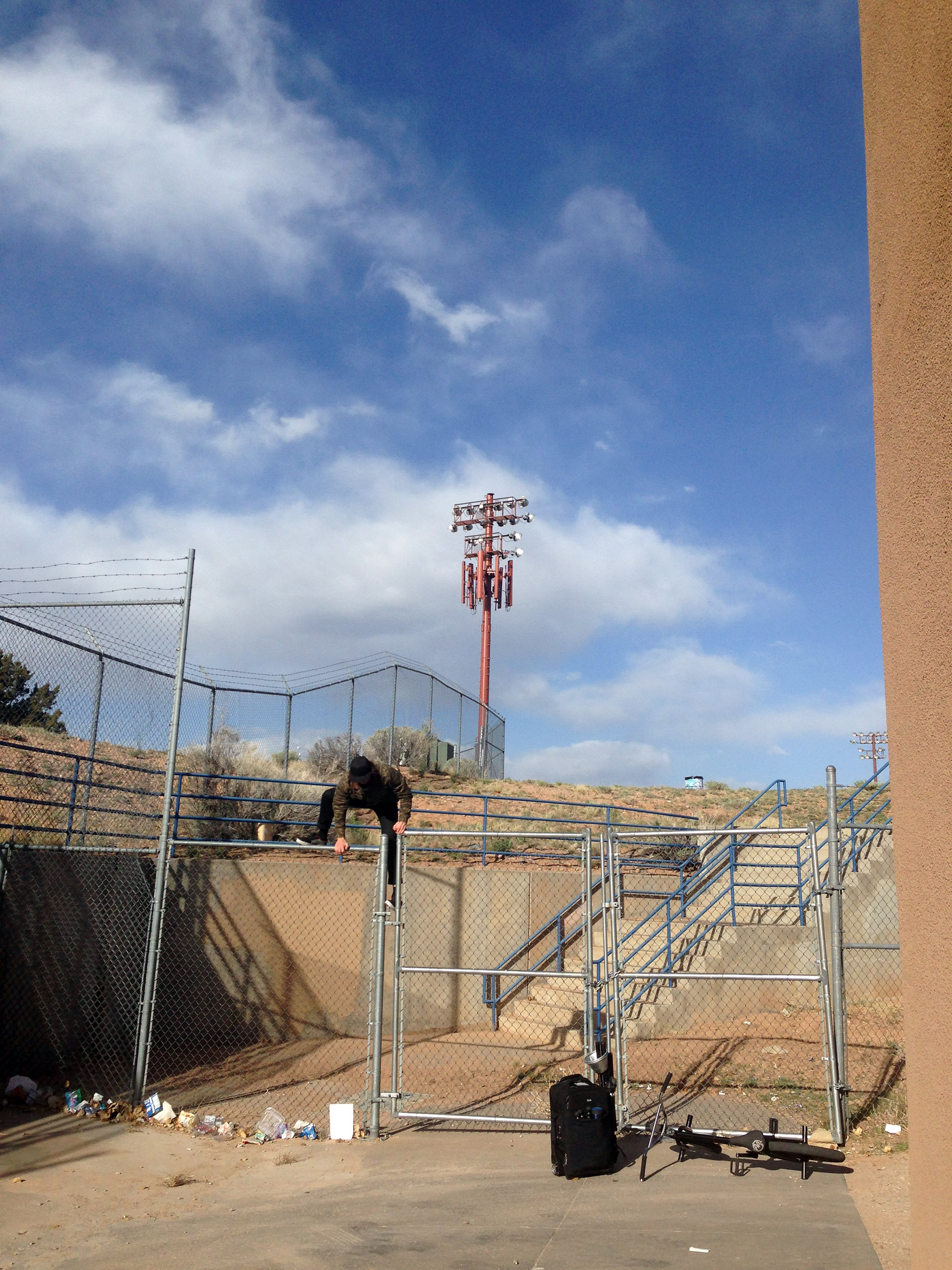 Christian Rigal auf der Suche nach Spots in Albuquerque für die Still United DVD