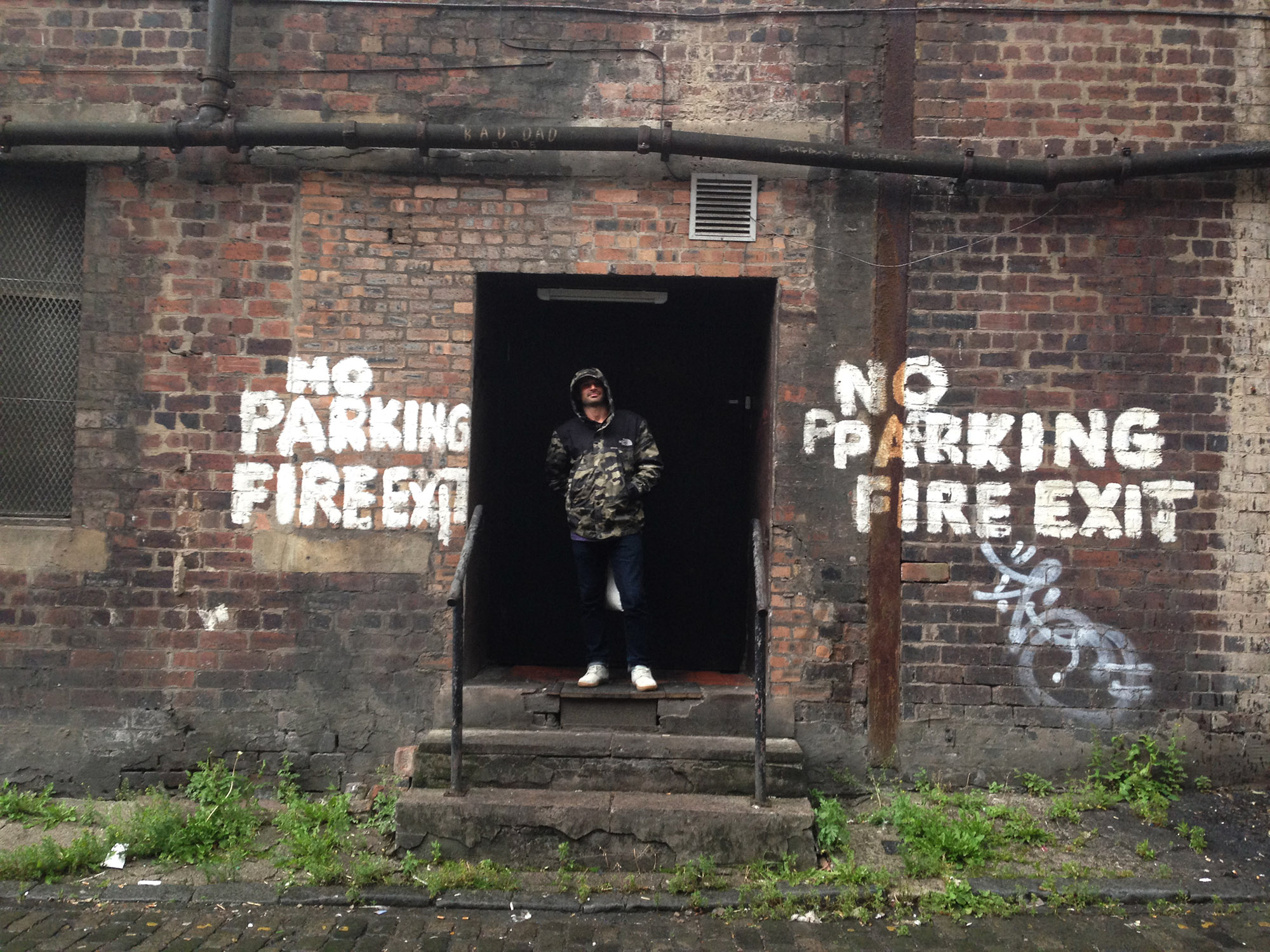 Corey Martinez während der Dreharbeiten zu Still United in Glasgow