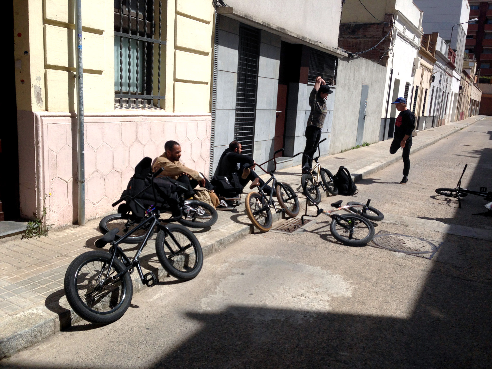 Die United-Crew in Barcelona