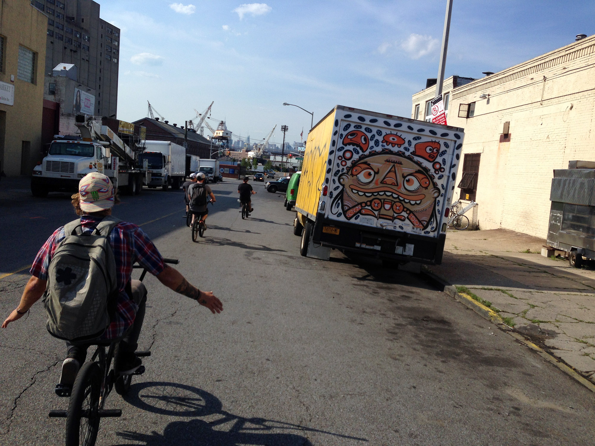 Das United-Team cruist durch die Straßen von New York