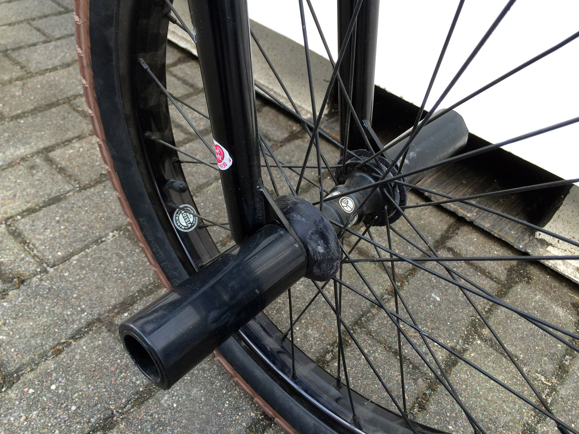 Mankind BMX Vision Vorderrad mit Mankind Pegs