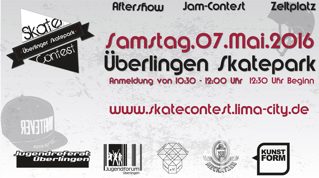 Auf zum Bodensee! Im Skatepark von Überlingen findet am 7. Mai 2016 ein BMX- und Skatecontest statt. Hier erfährst du mehr.