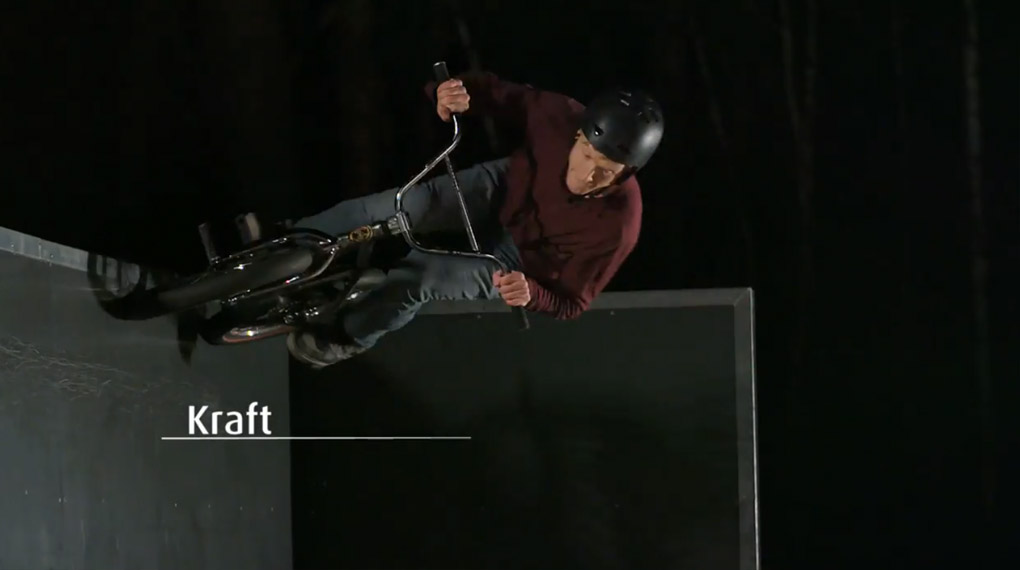 Tom Schorb-Mergenthaler hat im Skatepark Heusenstamm einen Werbeclip für die Energieversorgung Offenbach gefilmt. Hier gibt