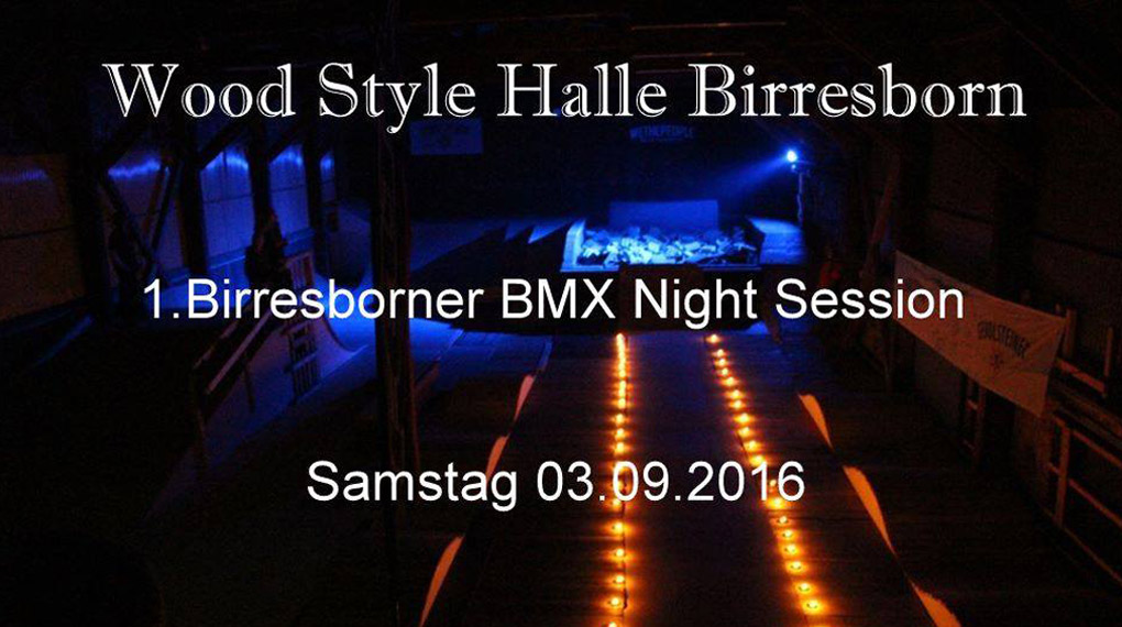 Die 1. Birresborner BMX Nightsession lockt mit einer privaten Halle und einer neuen Minirampe auf deren Außengelände. Hier erfährst du mehr.