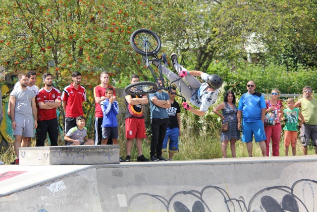 Flairwhip von Miguel Franzem auf dem BMX Männle Turnier 2016
