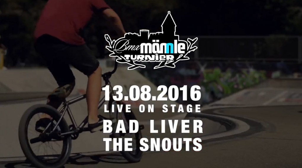 Im Rahmen des BMX Männle Turniers 2016 geben The Snouts und Bad Liver ein Livekonzert im Skatepark von Tuttlingen. Hier gibt es schon mal einen Vorgeschmack