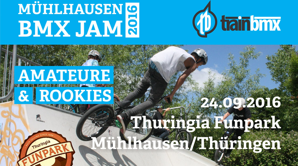 Am 24. September 2016 findet in Mühlhausen ein BMX-Contest für Amateure und Rookies statt. Mehr zu der Veranstaltung im Thunringia Funpark erfährst du hier.