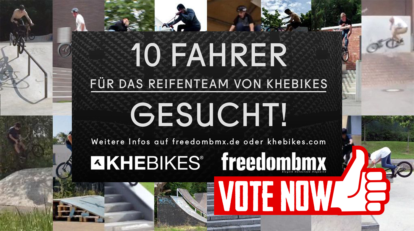 Hier kannst du bis zum 18.8.2016 für deine Lieblingsvideos beim Reifensponsoringvideocontest von KHEbikes abstimmen. Viel Spaß beim Gucken und Voten!