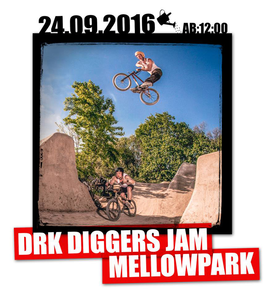 Am 24.9.2016 findet der DRK Diggers Jam auf den Mellowparktrails in Berlin statt. MTB und BMX sind gleichermaßen herzlich willkommen. Hier erfährst du mehr.