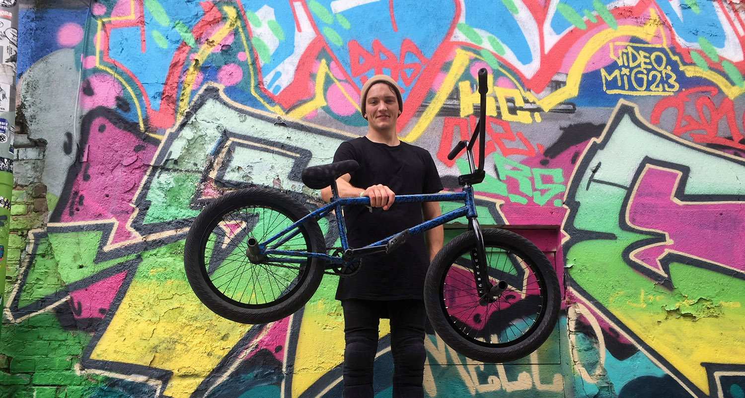 Neue Sponsoren für Tim Güntner: Der Hamburglocal hat von wethepeople zu Volume Bikes/Odyssey gewechselt. Wir haben uns sein neues Rad mal genauer angeguckt.