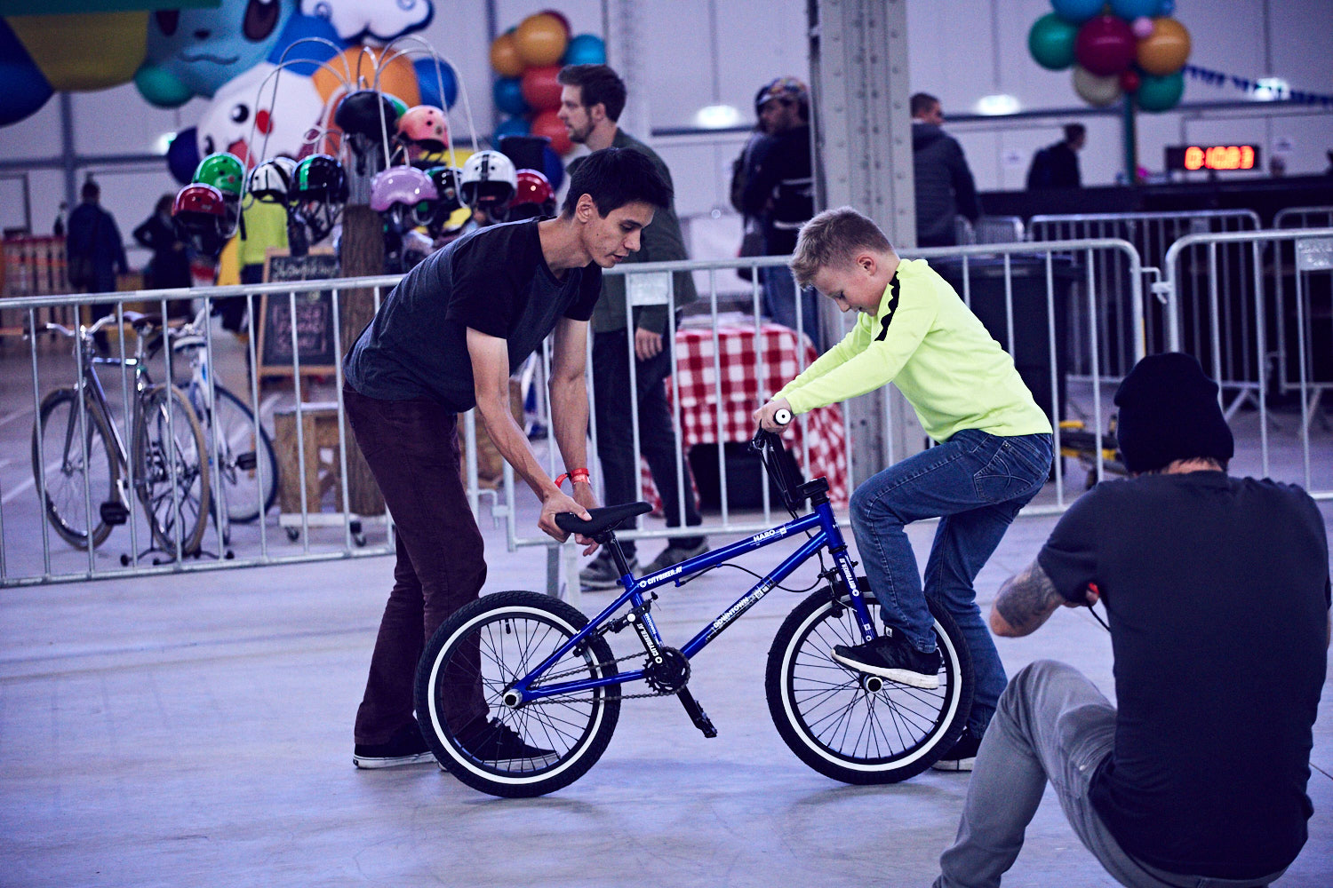 Flatlandworkshop beim Vienna Flatland Jam auf der Wiener Fahrradschau 2016