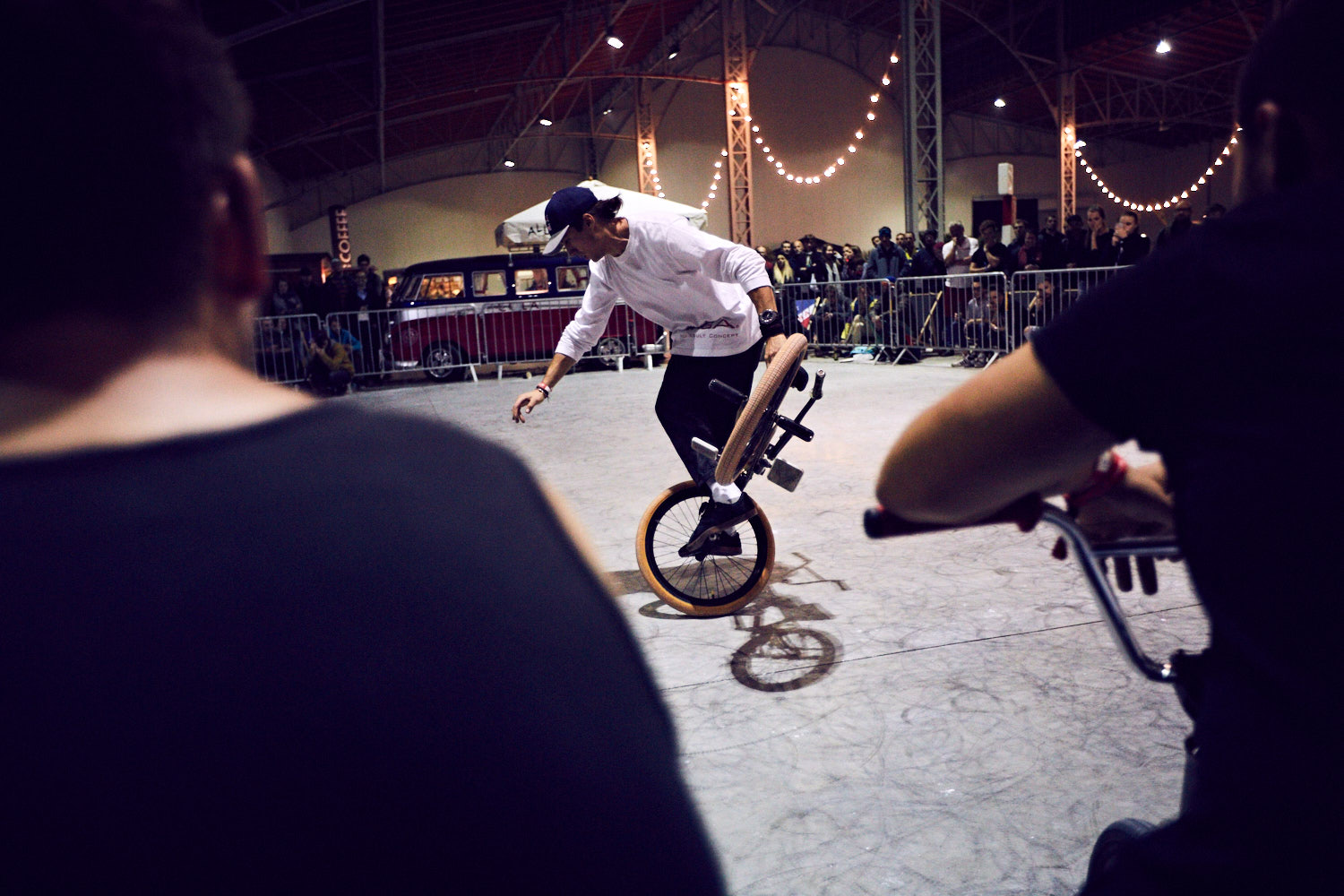 Viki Gomez beim Vienna Flatland Jam auf der Wiener Fahrradschau 2016