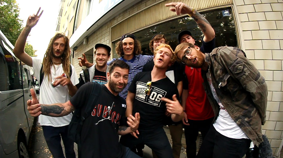 Simone Barraco, Mark Burnett, Matt Ray und Joris Coulomb haben im Rahmen der Shadow X Subrosa World Tour 2016 auch in Deutschland vorbeigeschaut.