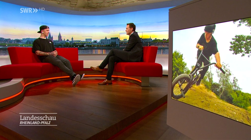 Wer den Auftritt von Felix Prangenberg in der Landesschau des SWR verpasst hat, kann sich das Interview bei uns auf der Seite in der Mediathek angucken.