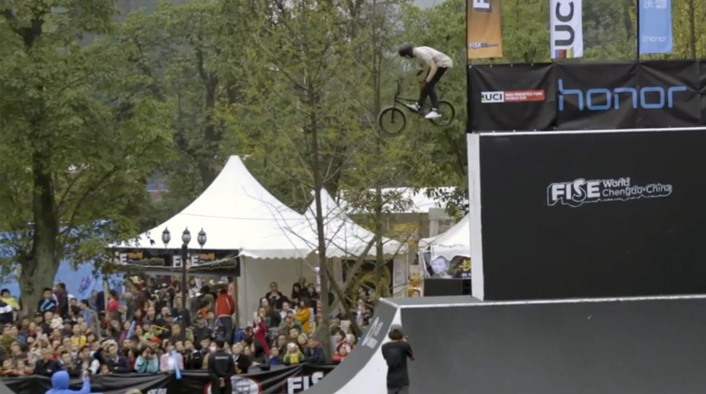 Die Banger vom Finale des UCI BMX Freestyle Park World Cups 2016 auf dem Stopp der FISE World Tour in Chengdu (China) in drei Minuten zusammengefasst.