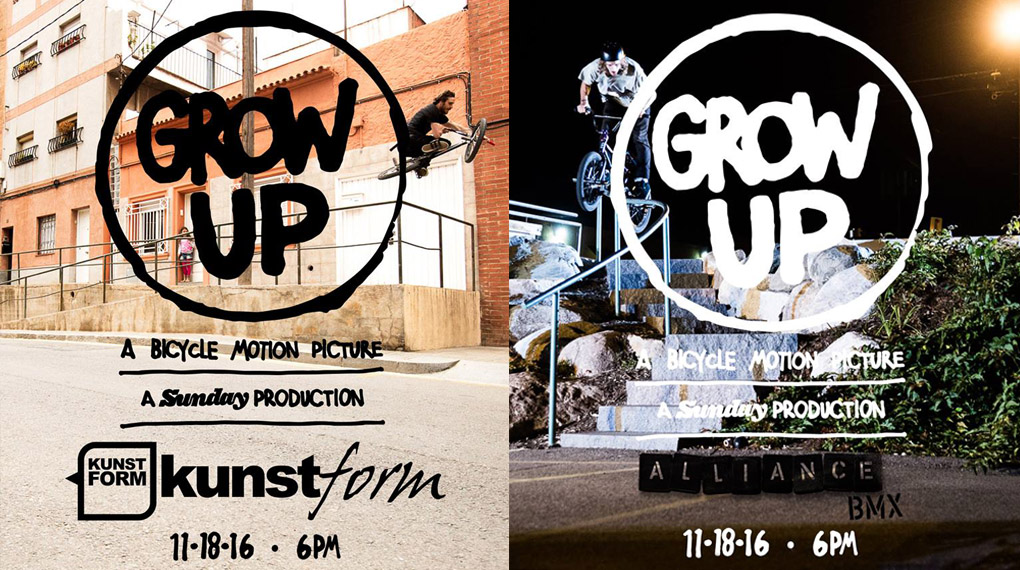 Hier erfährst du, wo am 18. November 2016 die beiden einzigen Deutschlandpremieren der neuen "Grow Up"-DVD von Sunday Bikes stattfinden.