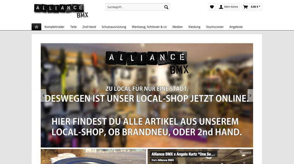 Der Onlineshop von Alliance BMX aus Bremen bietet eine riesige Auswahl an neuen und gebrauchten BMX-Teilen. Hier erfährst du mehr.