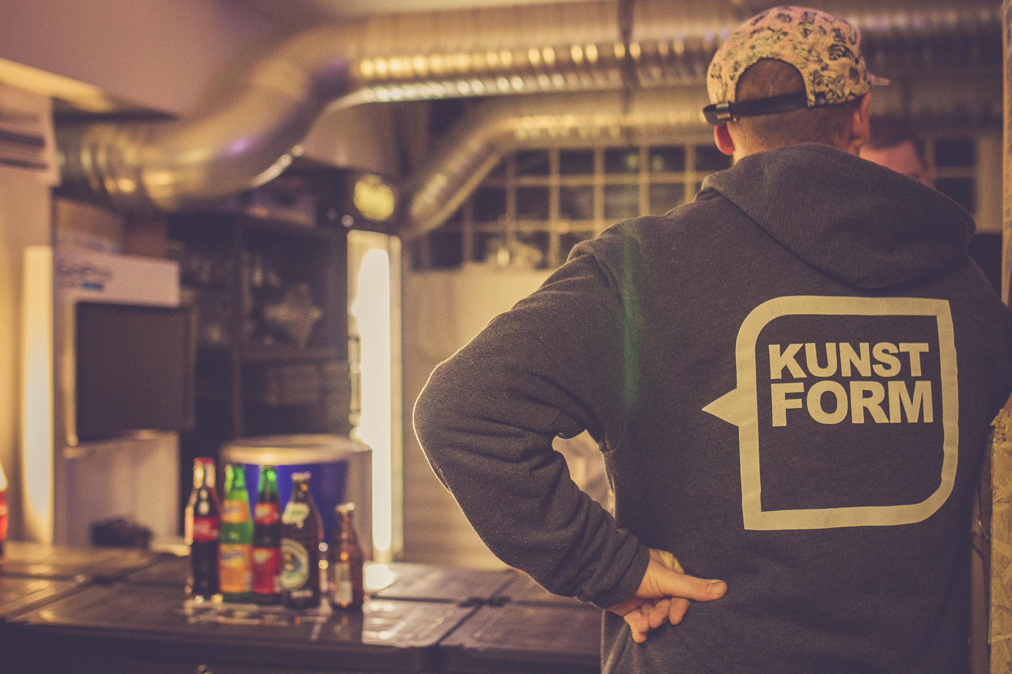 Theke bei der kunstform Stock Session 2016 in Stuttgart