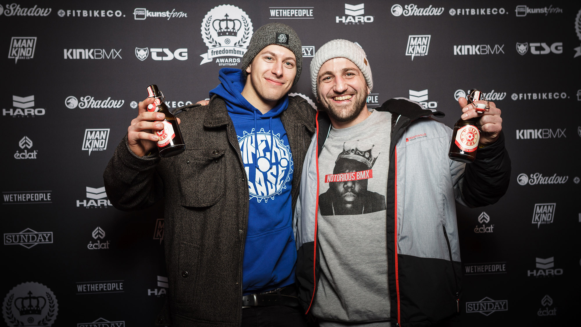 Hamm zu Besuch in Stuttgart: Matthias Dettki und Tim Monforte, der mit 33 Jahren der älteste Starter der Stuttpark Session war. Respekt!