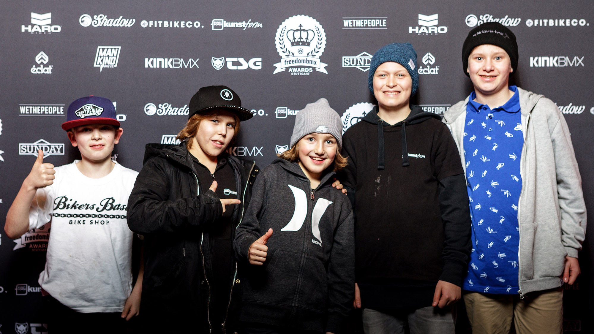 Hier sind ein paar potentielle Titelanwärter für die freedombmx Awards 2026: Jan Faden, Mika Köhler, Lennox Zimmermann. Vincent Dyck und Louis Trieb