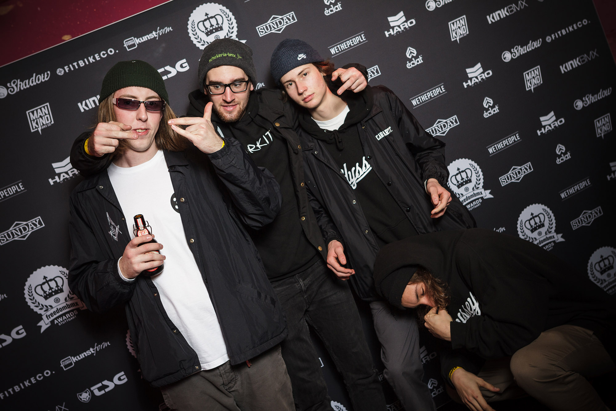 Auch aus der Schweiz war eine Delegation angereist: Danke für den Support, ZH BMX!