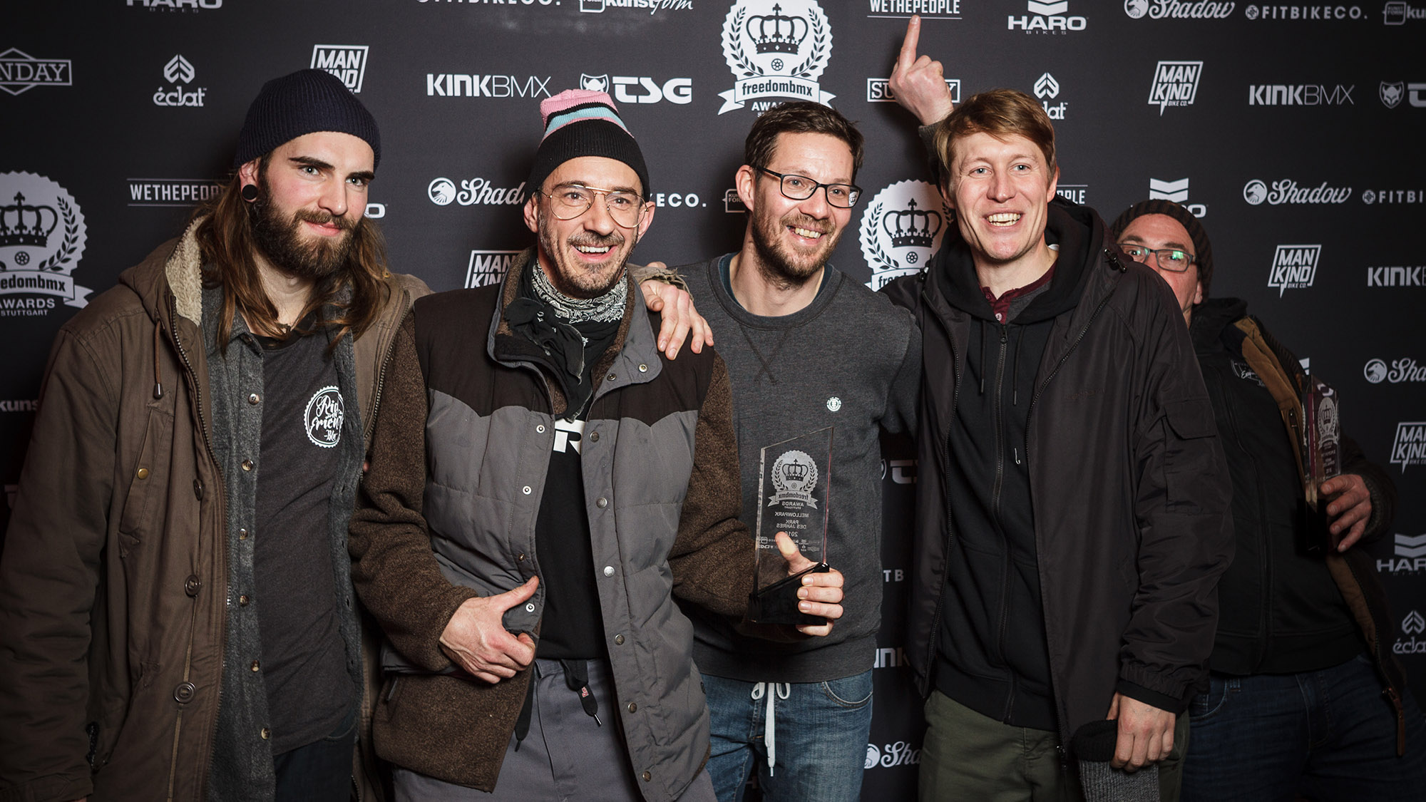 Diese Herren haben zum fünften Mal in Folge einen freedombmx Awards mit nach Hause genommen: Team Mellowpark und Bodo Hellwig von SIBMX/wethepeople. Herzlichen Glückwunsch!