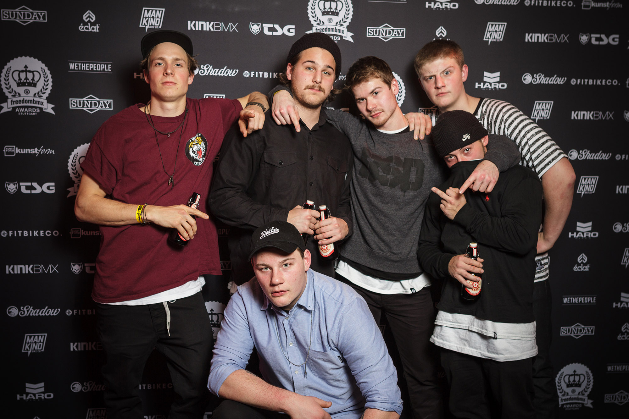 Leaders of the New School: André Bodlin, Leon Hoppe. Jan-Philipp Becker, Felix Donat, Oliver Frömter und Nico van Loon