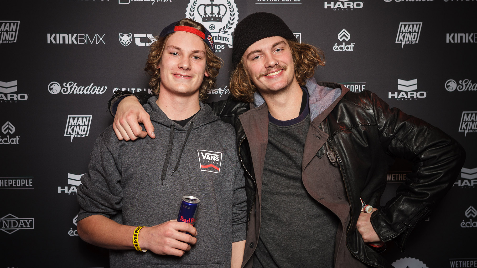Auf diesem Foto wussten Paul und Max Thölen noch nicht, dass einer von ihnen mit drei freedombmx Awards die Party verlassen würde