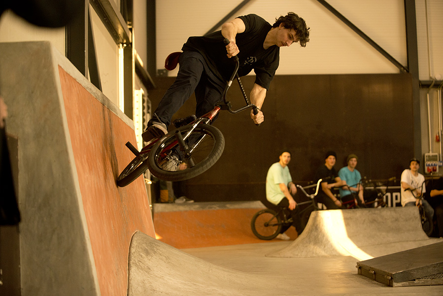 Und noch ein Italiener: Matteo Vitali war einer der wenigen Fahrer, die auch den Wallride fuhren